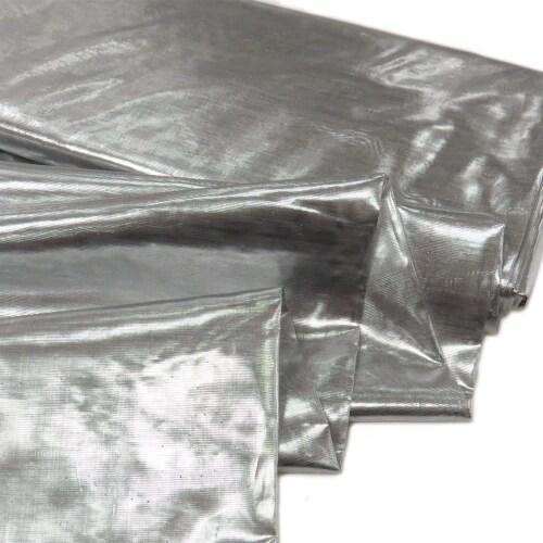 1 Yard Silver Nylon Metallic Tissue Lame Fabric 60 Inches Wide Sparkle for Events, Costumes, & High-Shine Crafts