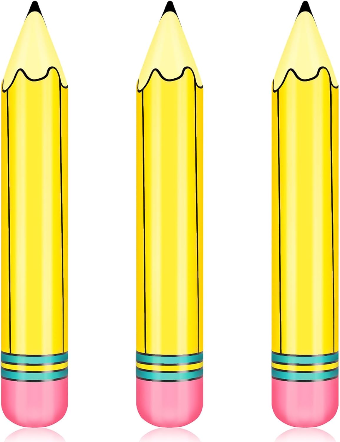 3 Pcs 27 Inch Giant Large Inflatable Pencil Back to School