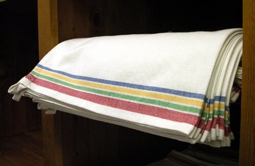 Aunt Martha's Stitch 'em Up Striped Tea Towels in Various Colors (package of 3 towels)