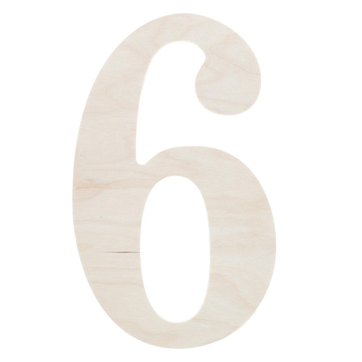 Good Wood By Leisure Arts Letter 9.5&#x22; No 6, Wooden Letters, Wood Letters, Wooden Letters Wall Decor, Large Letters 9.5 Inch, Small For Crafts