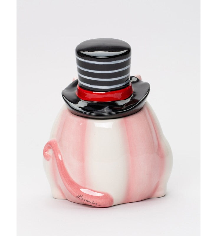 Ceramic Valentine Themed Whiskered Cat Chocolate Candy Jar, Gift for Her, Gift for Mom, Valentine&#x2019;s Day D&#xE9;cor, Romantic D&#xE9;cor