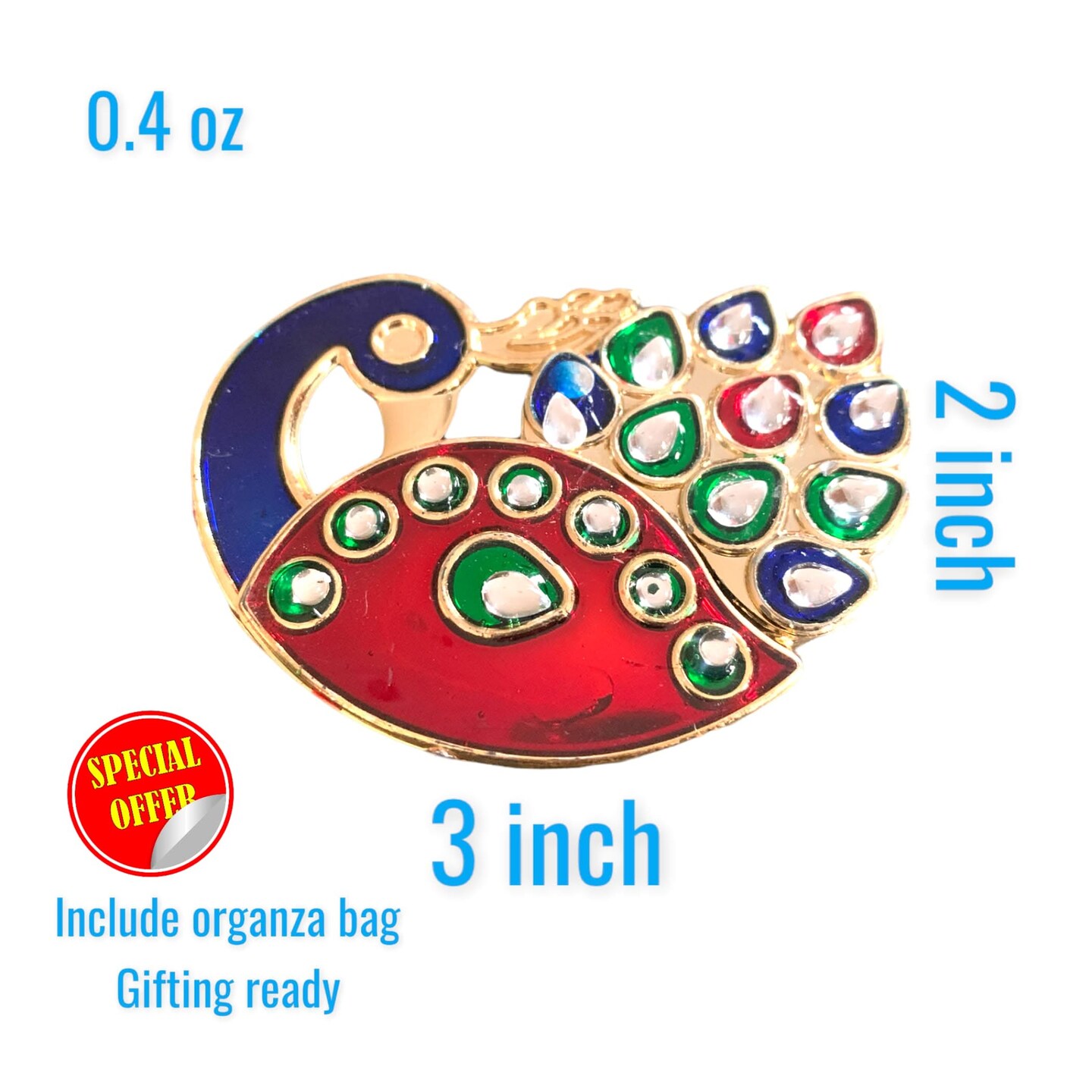 10 Piece Decorative Bulk Peacock Haldi Kumkum Holder Roli Chawal/rice Holder Indian Festival Favor Diwali Rakhi Pooja Mandir Tika Platter Housewarming Gifts