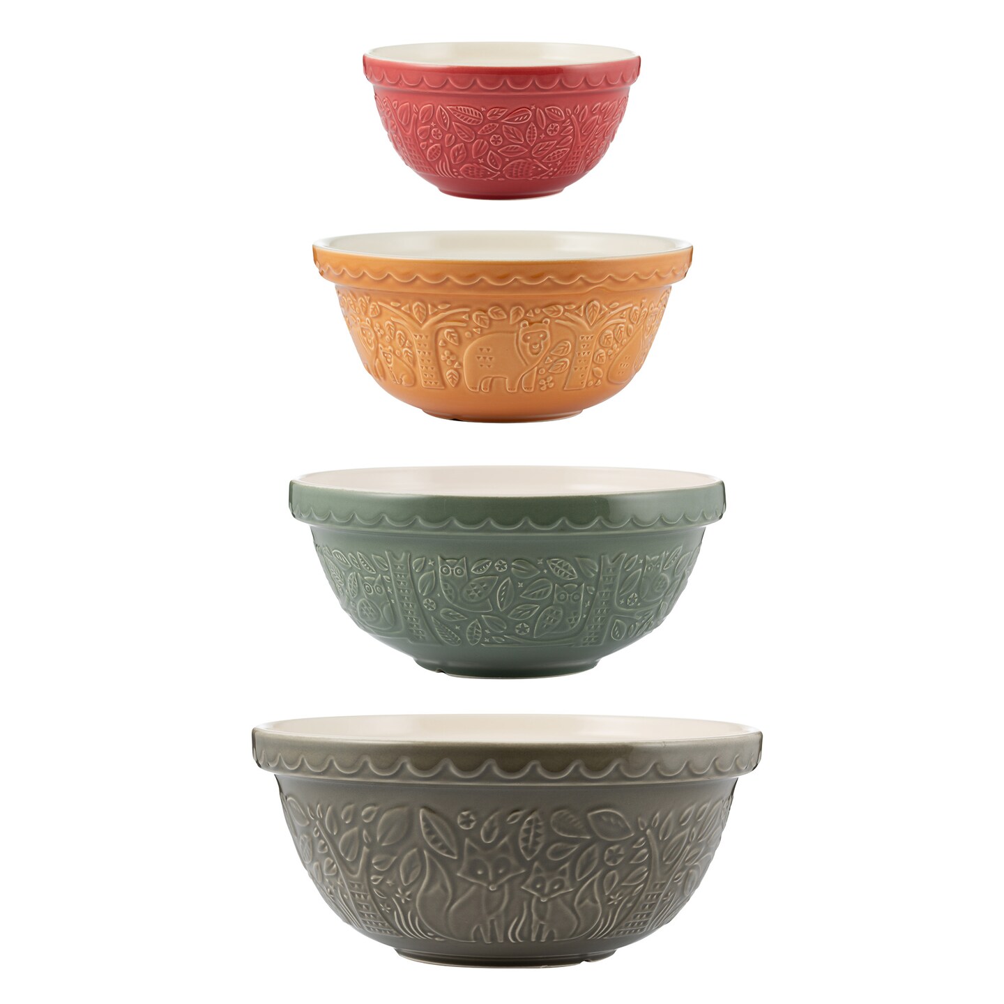 Mason Cash In The Forest Size 12, Size 18, Size 24, Size 30 Mixing Bowl Set of 4