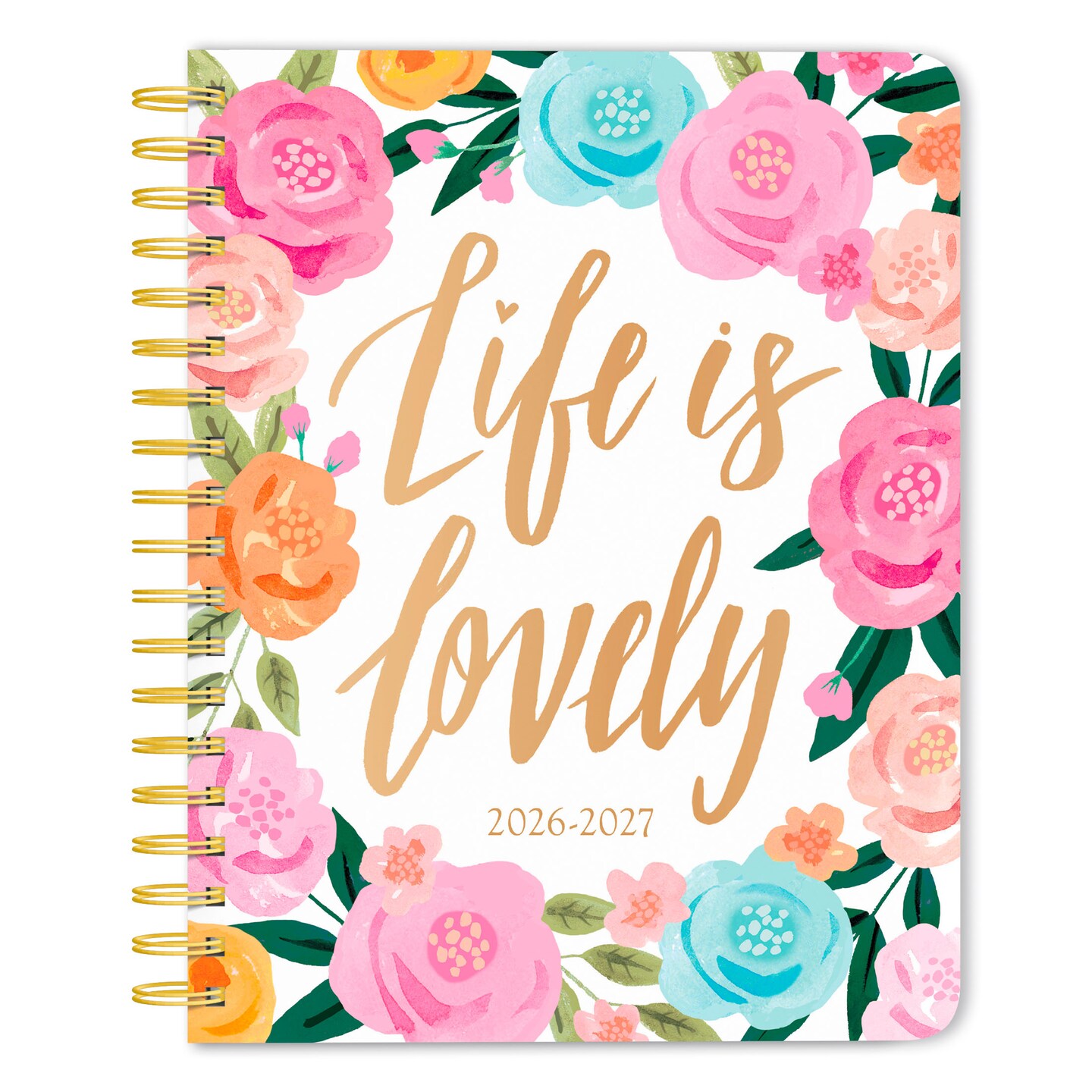 Bonnie Marcus OFFICIAL | 2027 6 x 7.75 Inch 18 Months Weekly Desk Planner | Foil Stamped Cover | July 2026 - December 2027 | Plato | Fashion Designer Stationery