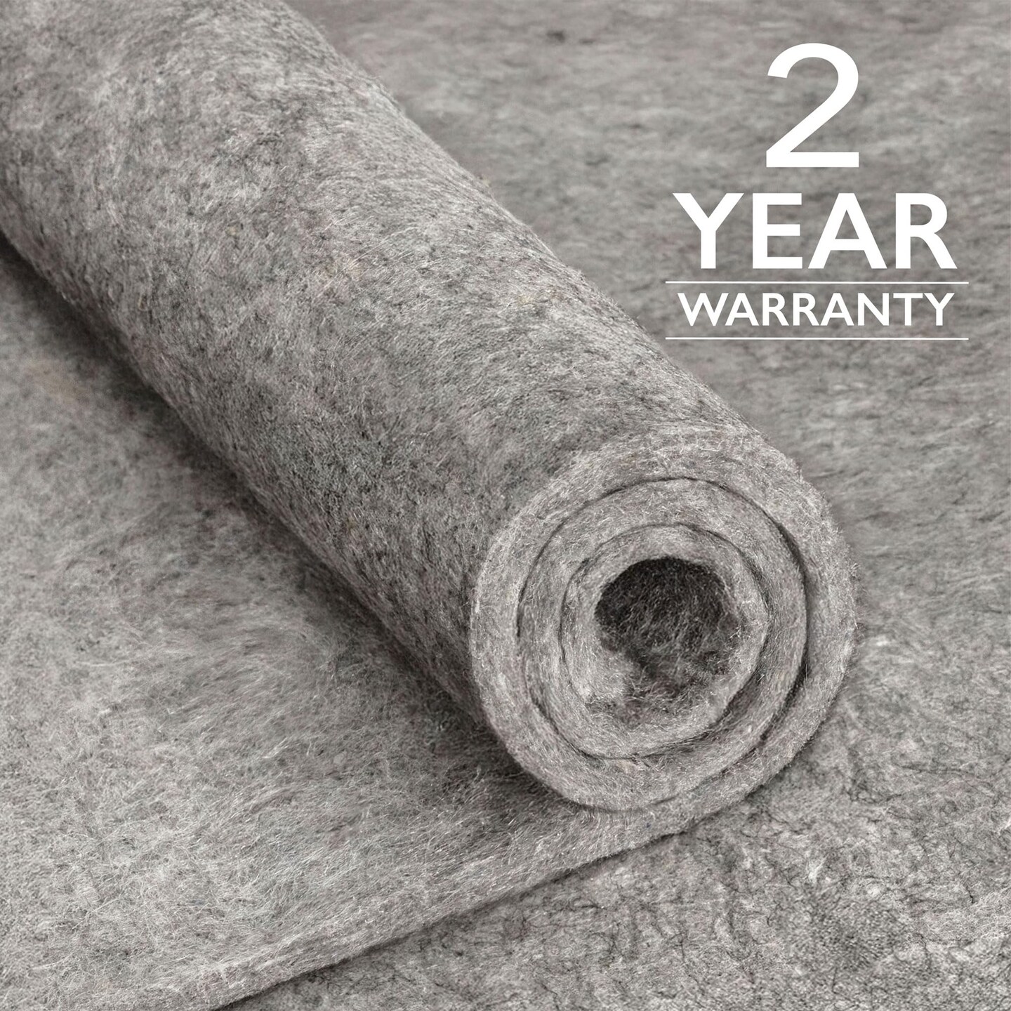 Basics - 8'x10' - 1/4" Thick - 100% Felt - Protective Cushioning Rug Pad - Safe for All Floors and Finishes Including Hardwoods