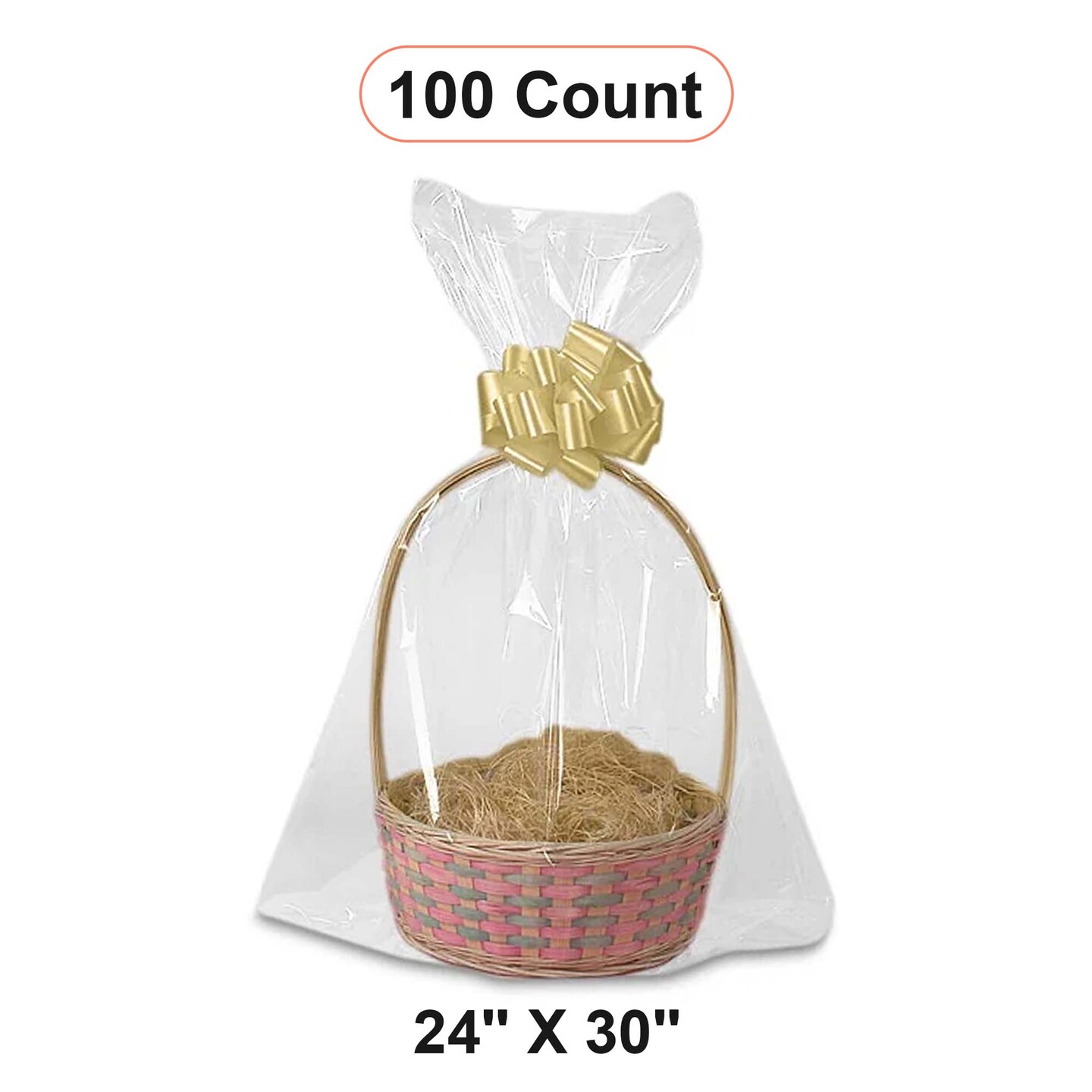Round Bottom Basket Bags 24'' X 30'' Durable Design | Michaels