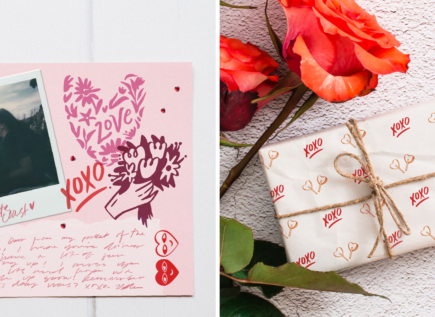 COLOP Blissful Prints ( LIMITED EDITION) Holiday Stamp Set, 9 Piece Giftable Valentine Stamp Set with Decorative Box, Stamps for Valentine Cards, Gift Tags, and Holiday Scrapbooking (Valentine)