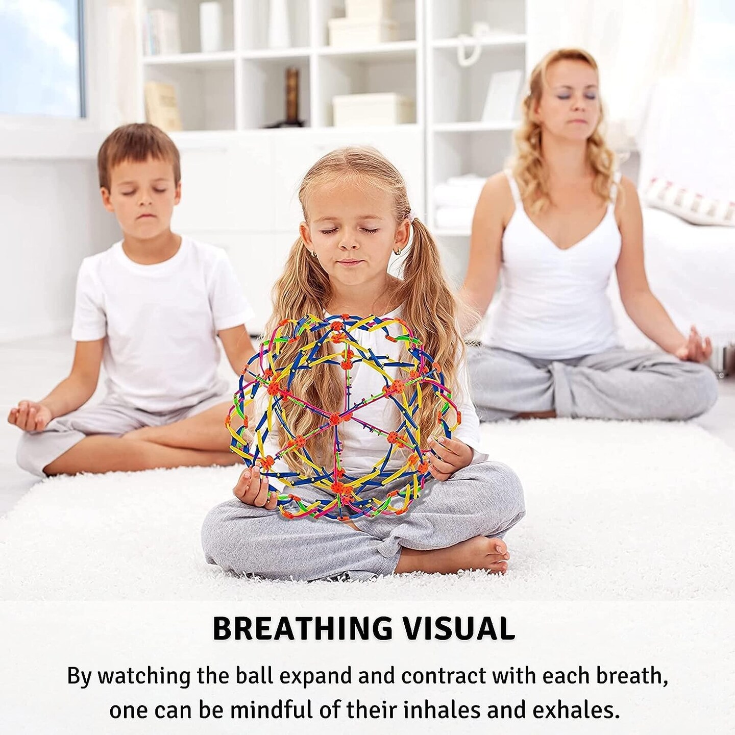 4E's Novelty 2 Pack Expandable Ball - Perfect Stress Balls for Adults & Kids, Ideal Plastic Expandable Ball Toy for Calm Down Corner Supplies & ADHD