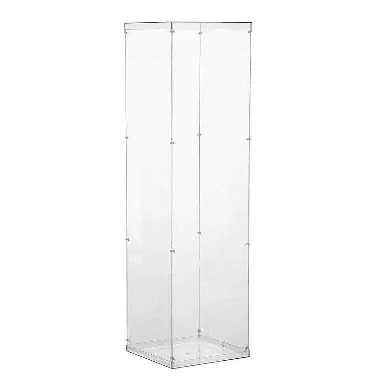 40-Inch tall Clear Acrylic DISPLAY BOX Floor Standing CENTERPIECE Decorations