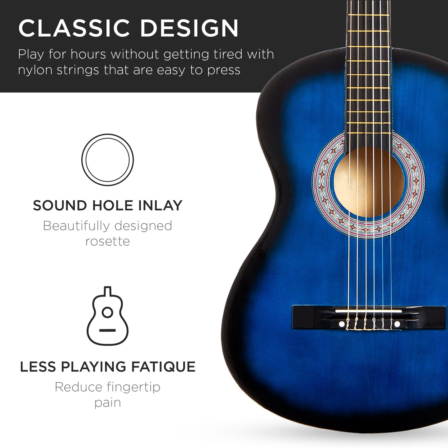 Best Choice Products 38in Beginner Acoustic Guitar Starter Kit w/ Gig Bag, Strap, Strings