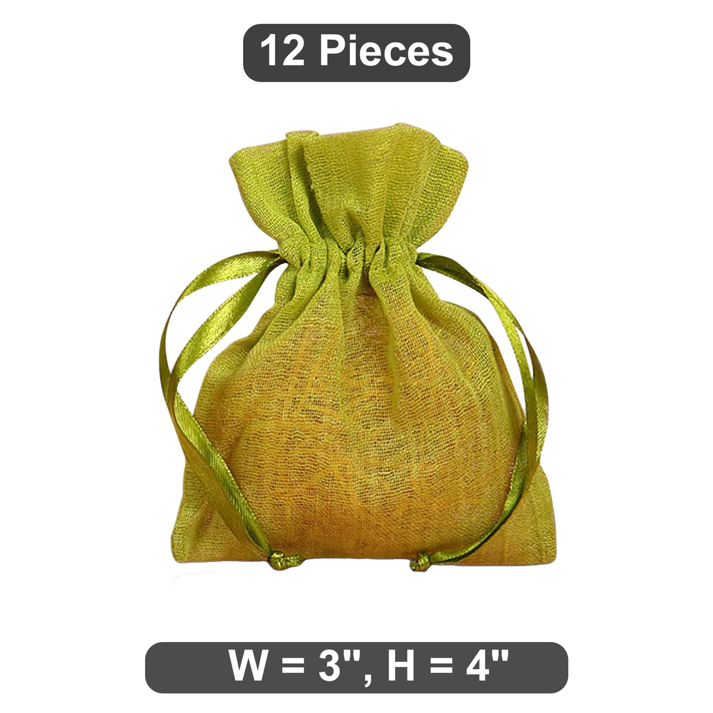 3&#x22; x 4&#x22; Muslin Bags Natural &#x26; Colored Perfect for Crafts