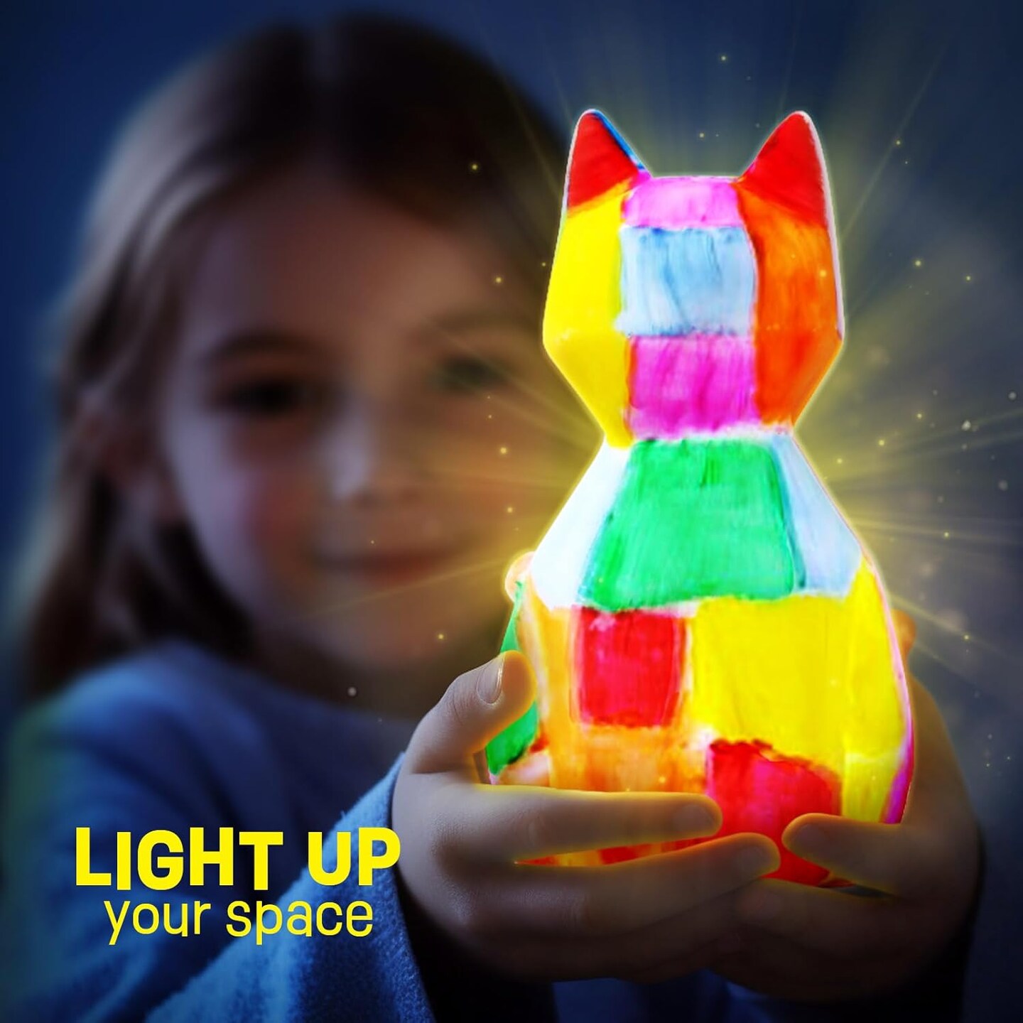Paint Your Own Cat Lamp Kit, Art Supplies Arts &#x26; Crafts Kit, Painting kit for Kids 6-12, Arts and Crafts for Kids Ages 8-12, Toys Girls Boy Birthday Gift Ages 3 4 5 6 7 8 9 10 11 12+