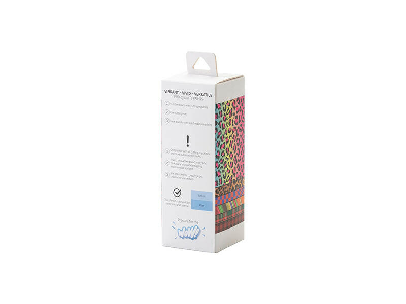 4.5&#x22; x 12&#x22; Assorted Sublimation Transfer Sheets II - 6 Pack
