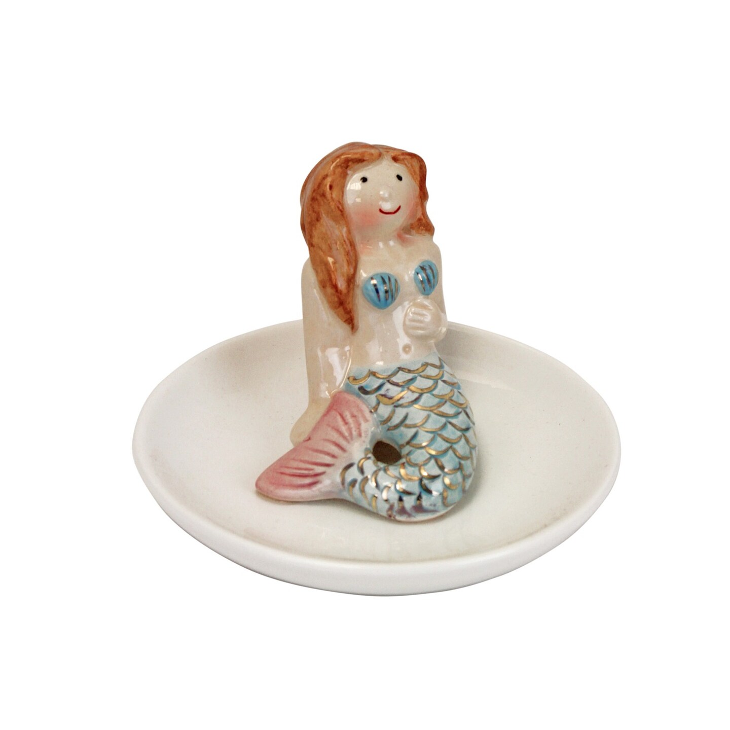 3&#x22; &#x22; CERAMIC MERMAID TRINKET DISH