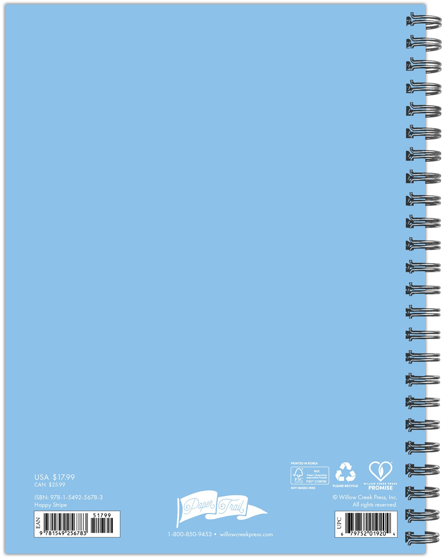 Happy Stripe Academic July 2025 - June 2026 6.5&#x22; x 8.5&#x22; Weekly Softcover Planner
