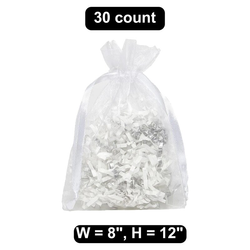 8&#x22; x 12&#x22; Organza Bag Spacious for Larger Gifts