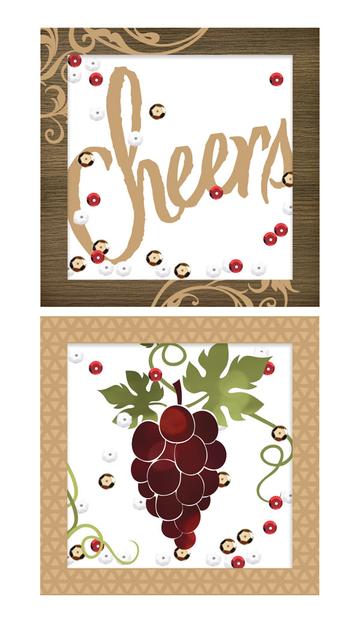 Paper House Snap Shots Wine Shaker Cards