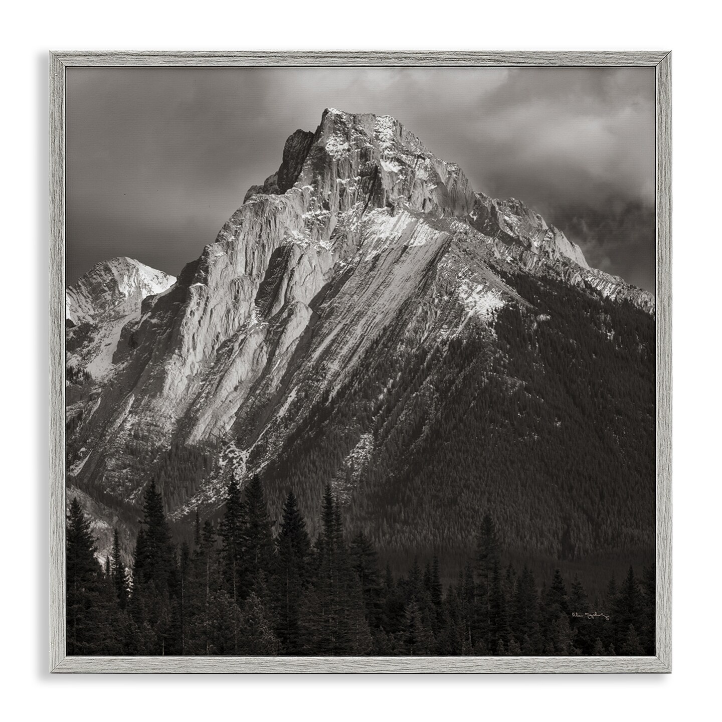Stupell Industries Canadian Rockies View Framed Giclee Wall Art Design by Alan Majchrowicz