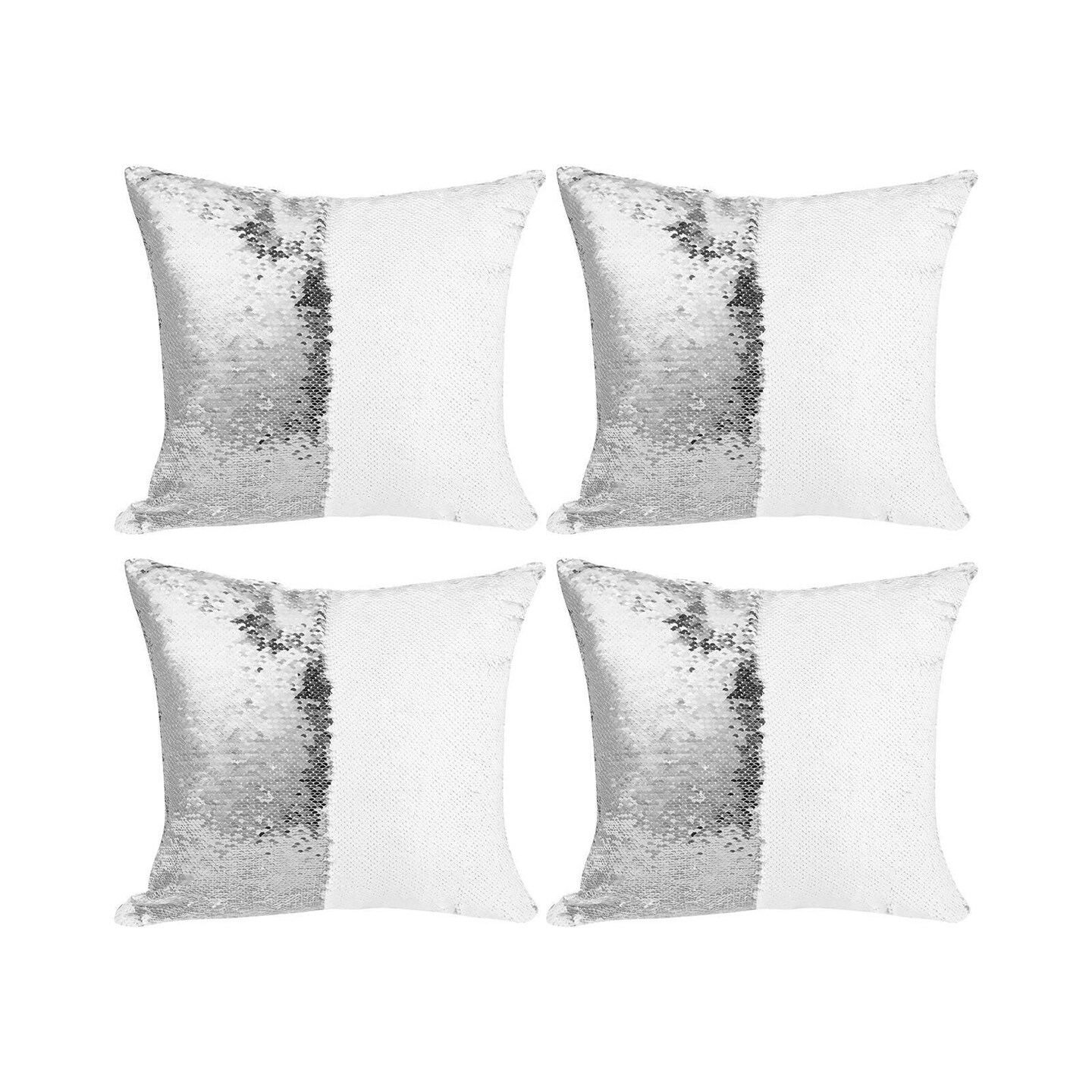 Sequin Sublimation Pillow Covers - 4 Pack
