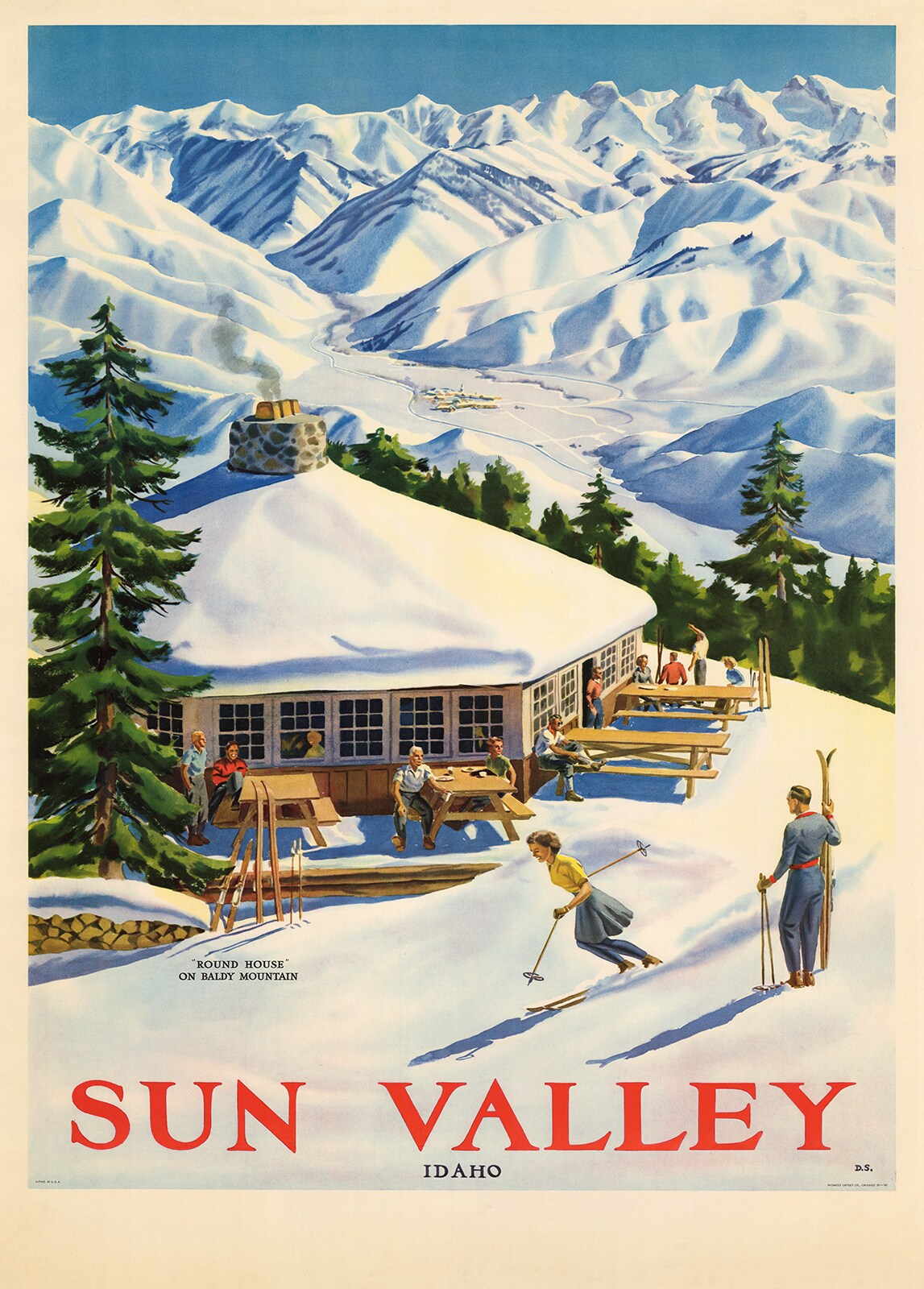 Sun Valley- Vintage Skiing Poster Prints