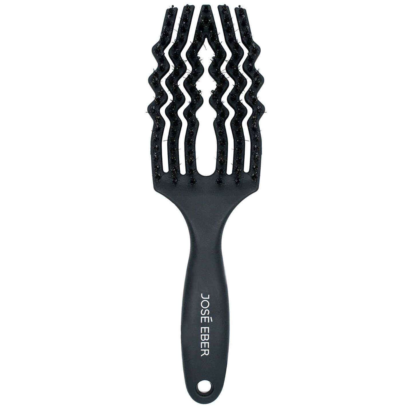 Jose Eber: Professional Series - Detangler Brush - 100% Natural Boar Hair With Nylon Bristle, Reduces Breakage, For All Hairtypes, Salon Styling Tool