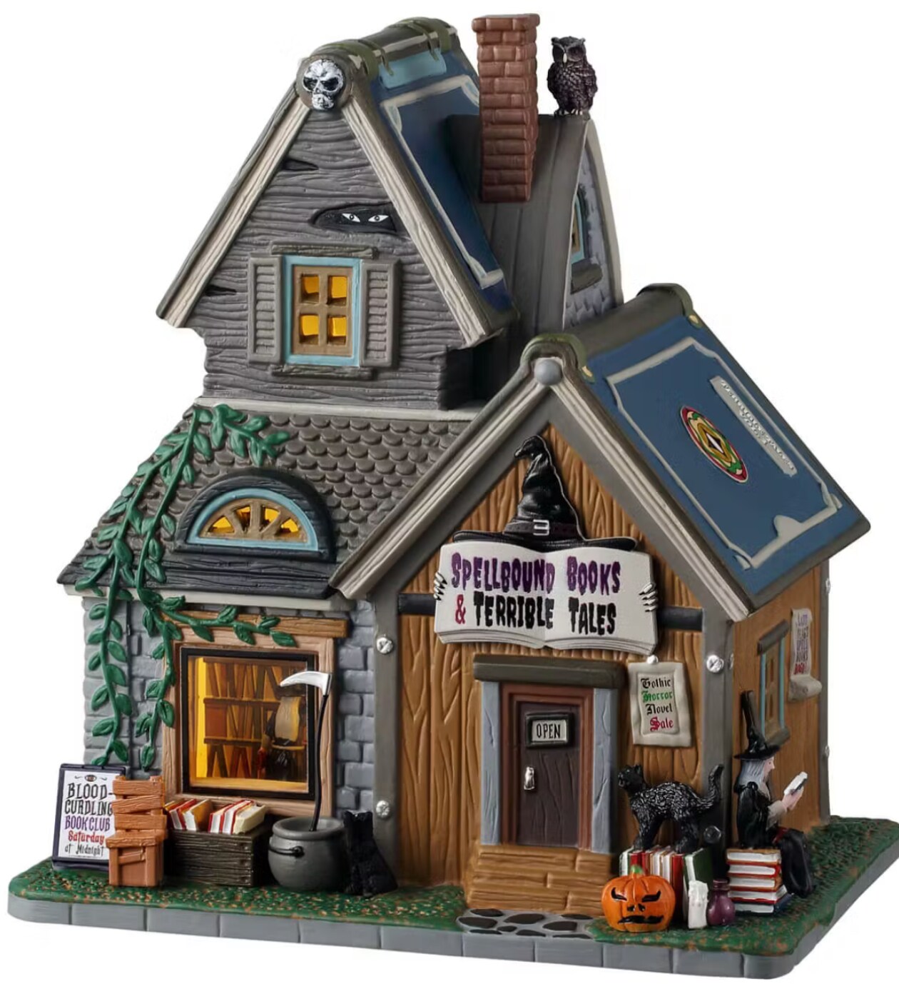 Spellbound Books & Terrible Tales - Lemax Spooky Town