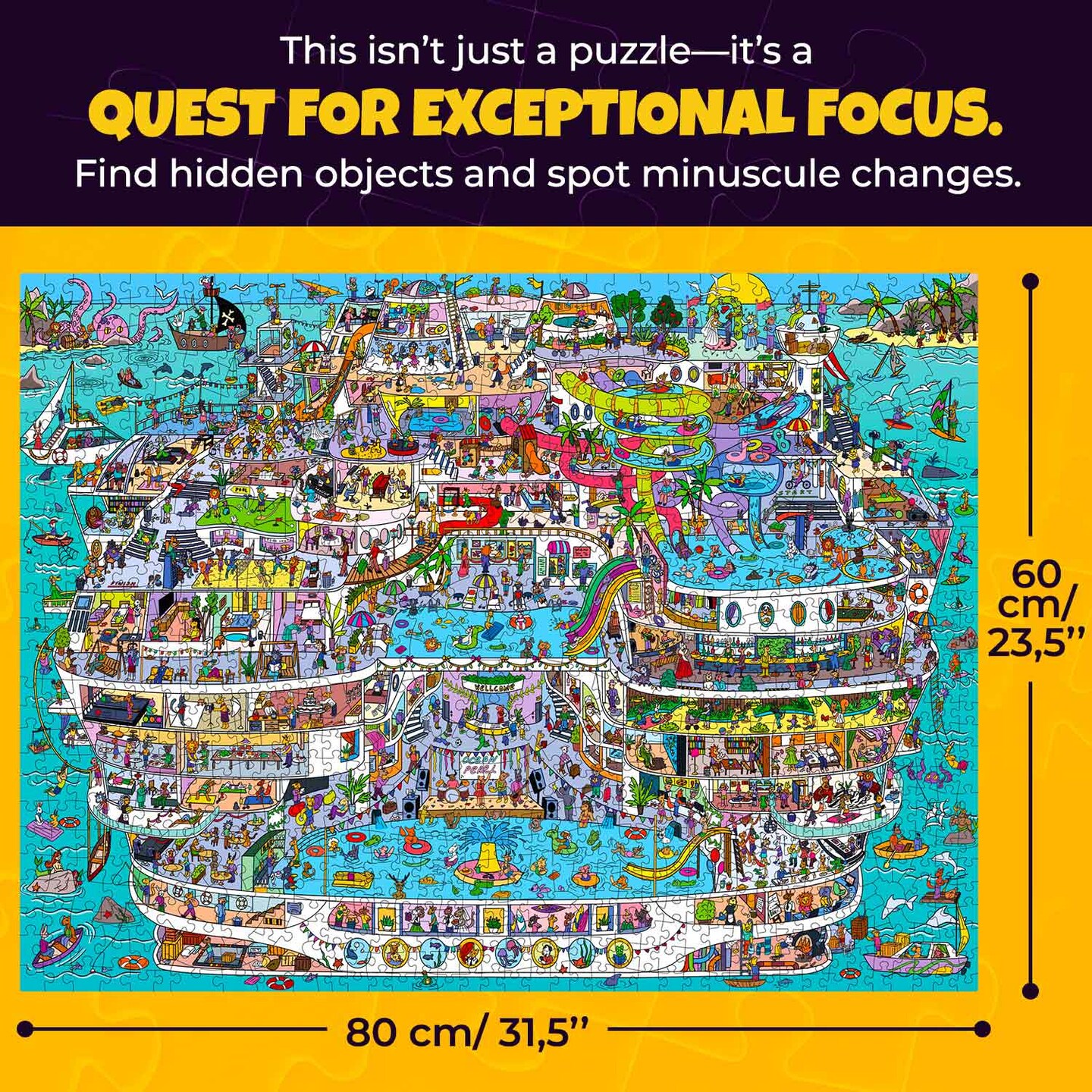 1000 Pcs Jigsaw Puzzle for Adults | Cruise Vistas