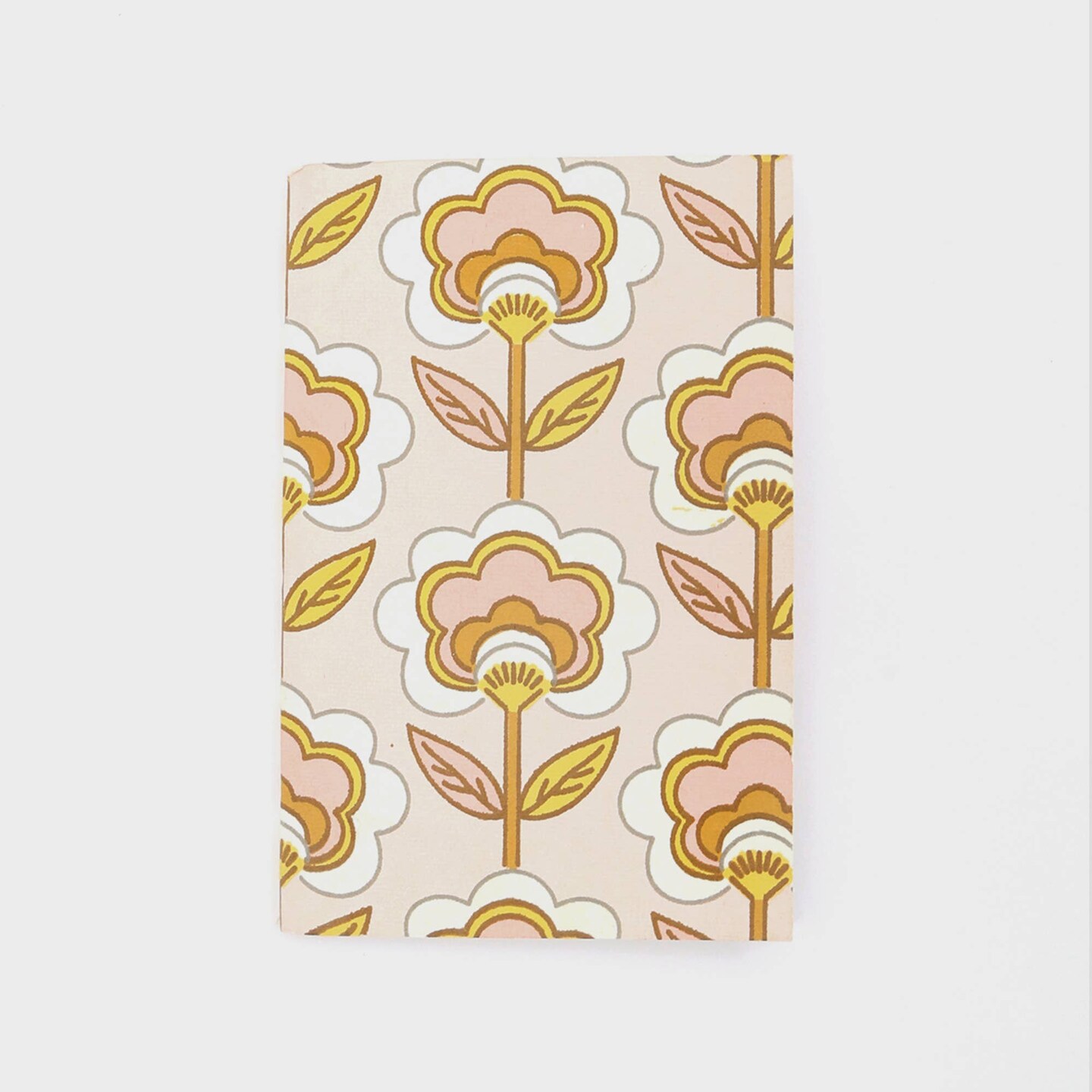 Soft Cover Off White & Orange Handmade Paper Notebooks – Pack of 5, 6x4 Inch Mini Journals for Notes & Sketching