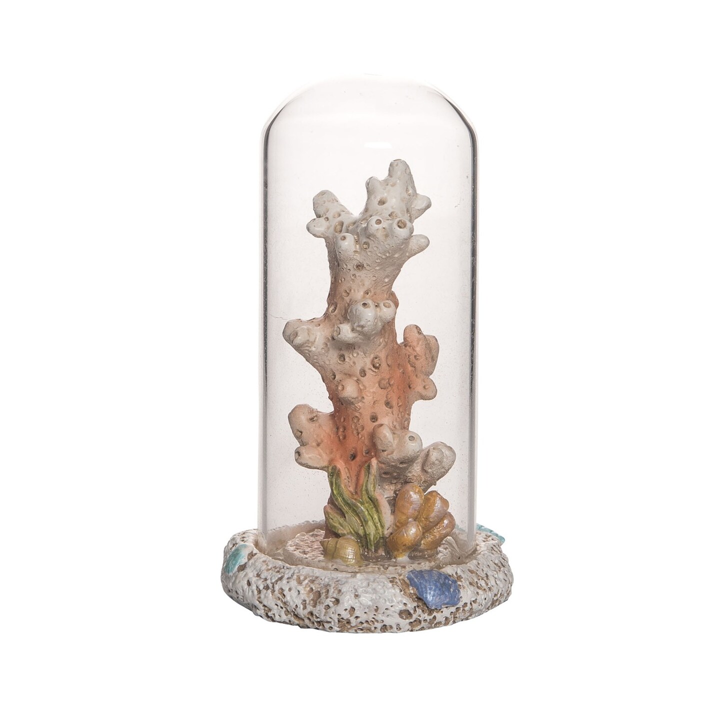 3&#x22; Resin Coral In A Glass Dome