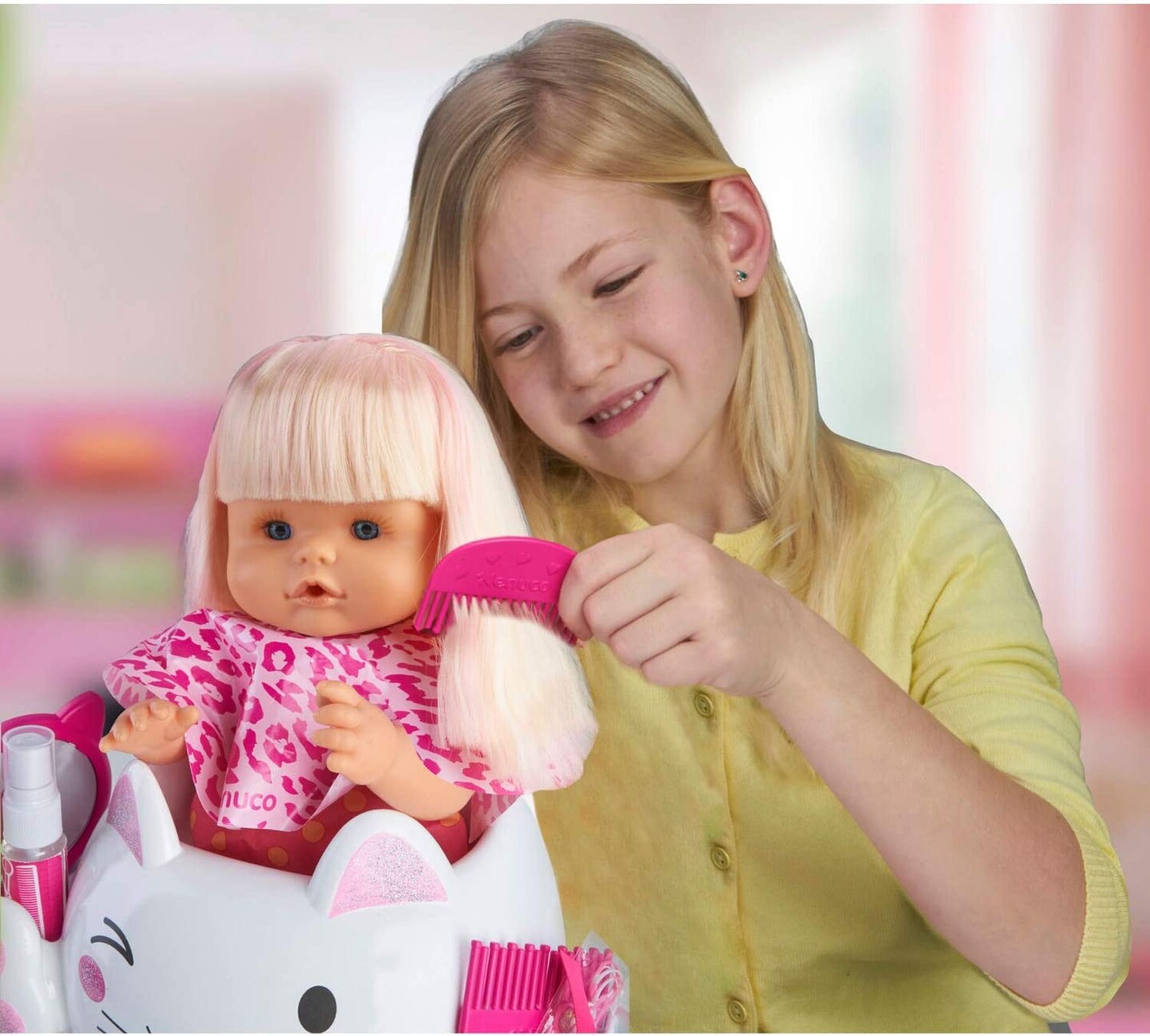 Nenuco Glitter Hairdresser Baby Doll Play Set