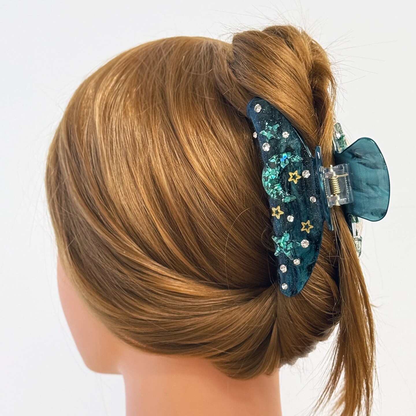 Wrapables Shimmering Rhinestone Hair Claw Clip for Women, Hair Accessories for Women, Starry
