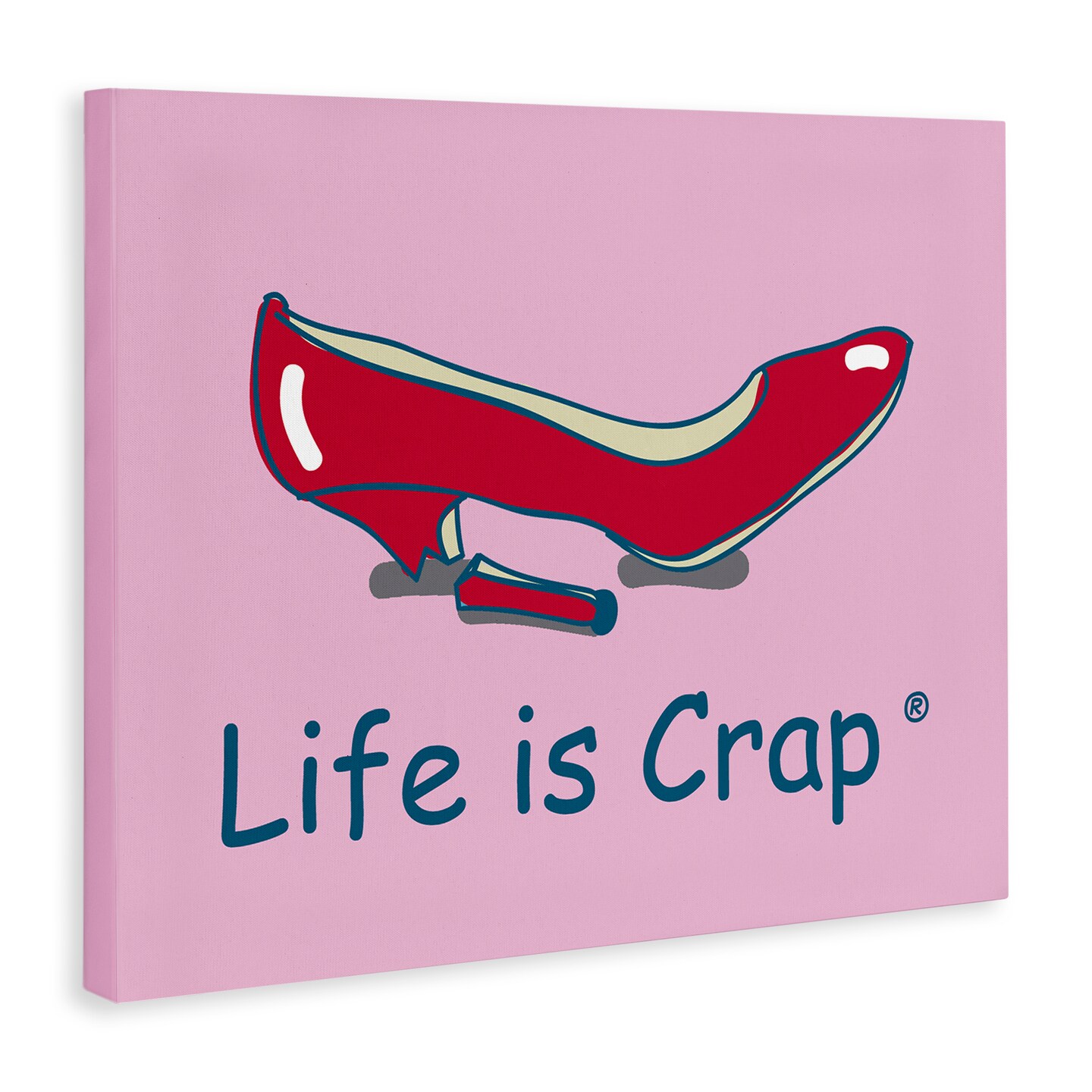 Stupell Industries Broken High Heel Canvas Wall Art Design by LIC