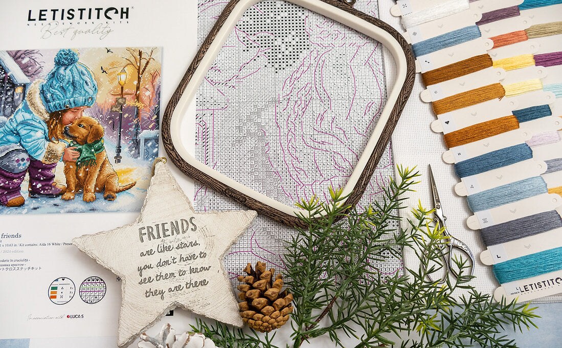 Best Friends L9925 Counted Cross Stitch Kit