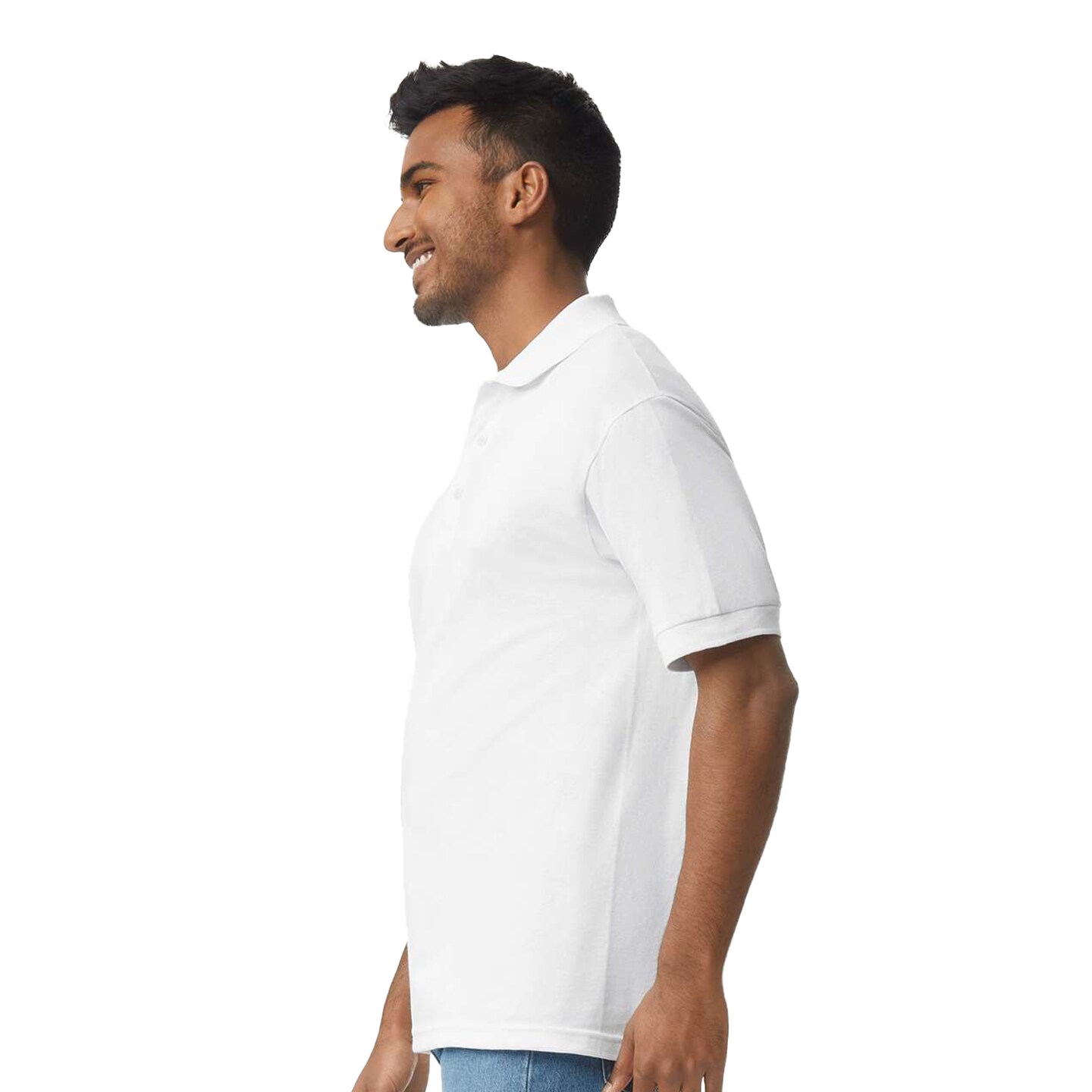 Gildan Jersey Short Sleeve Polo T-Shirt for Men Mix Colour Adult Dryblend Tee