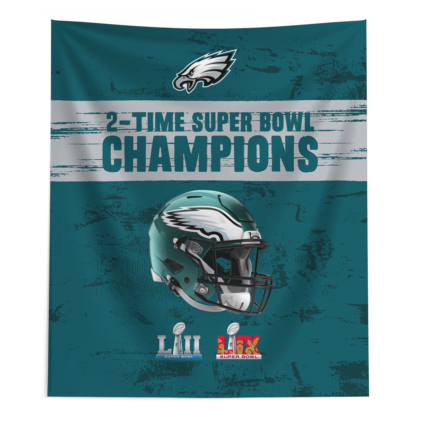 NFL Philadelphia Eagles 2025 Super Bowl LIX Multi Champ Legends Wall Hanging 50X60 Inches