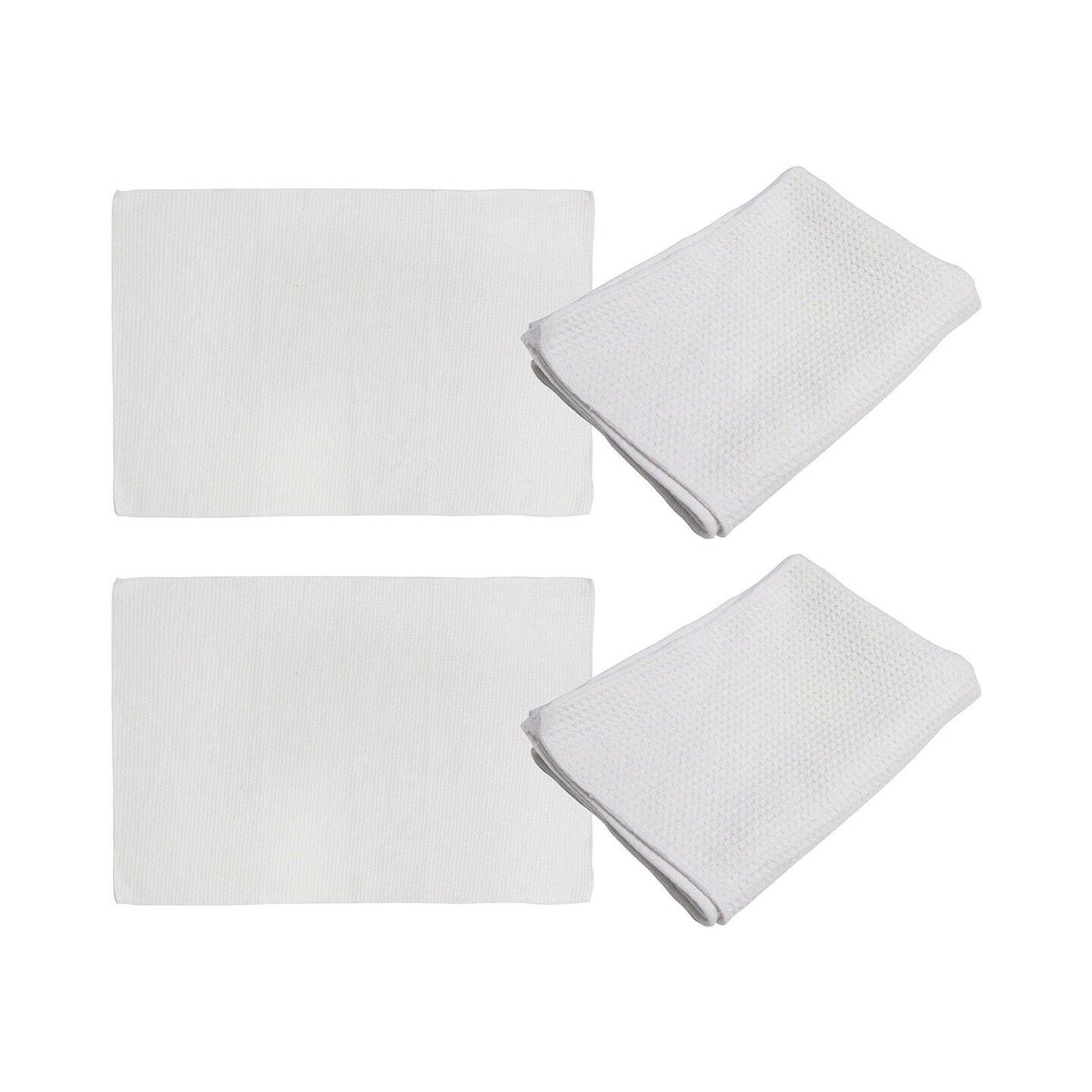 Craft Express 4 Pack Small Sublimation Waffle Towels &#x2013; Sublimation-Ready Hand Towels