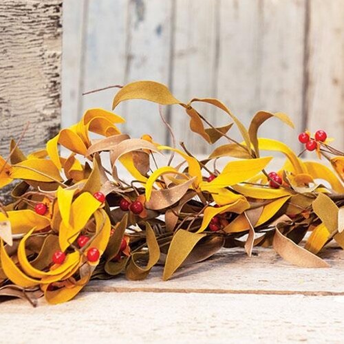 Fall Herbs &#x26; Bittersweet Garland