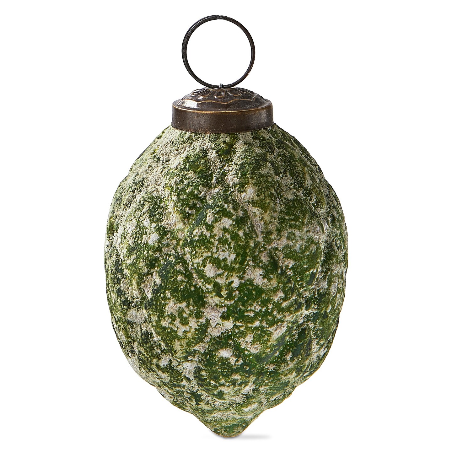 Antiqued Dark Green Diamond Glass Ornament 3 In for Christmas Tree Decoration Dust Clean