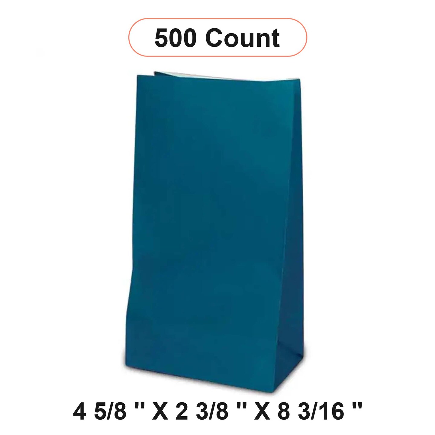 Colored Paper Gift Wrapping Bags 4 5/8'' x 2 3/8'' x 8 3/16''