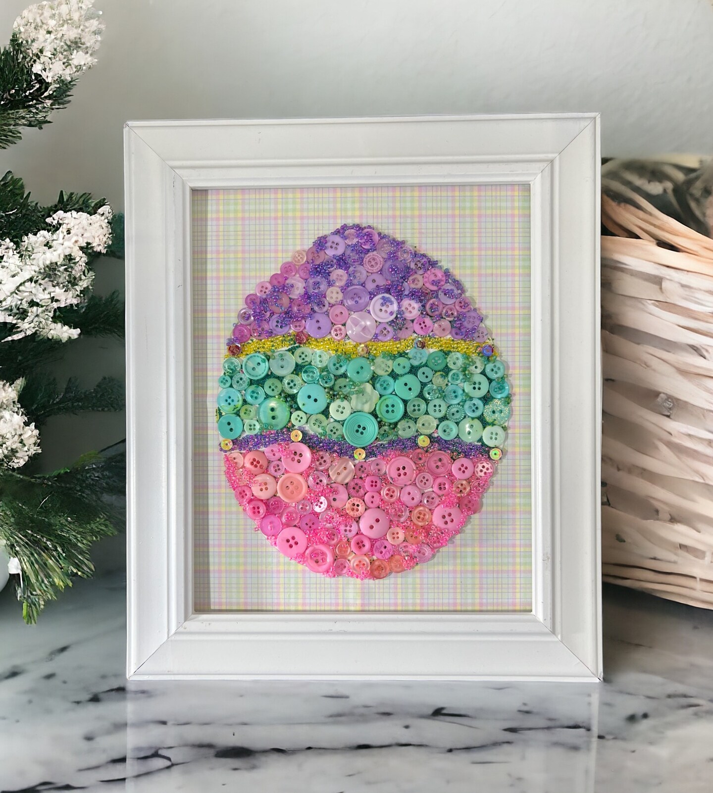 Spring Easter Cute and Colorful 50 Piece Assortment of Novelty Buttons for Sewing and Crafts-Easter Egss,Bunny Rabbit, Flowers