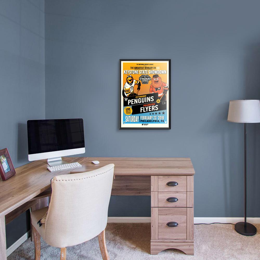 Phenom Gallery NHL Stadium Series 2019 - Penguins vs Flyers Serigraph (Printer Proof)