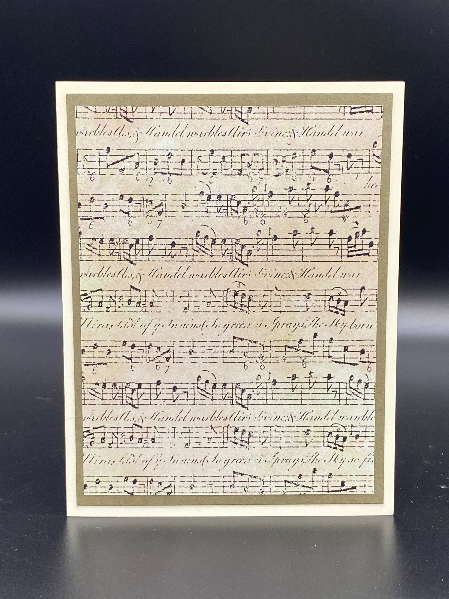 Sheet Music Notecardmulled Wine