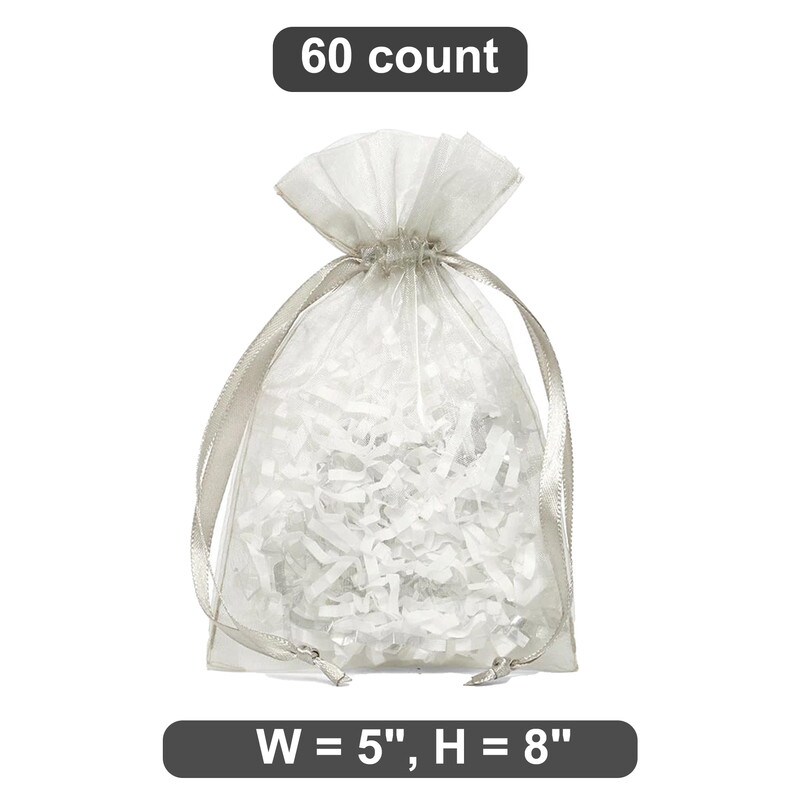 5&#x201D; x 8&#x201D; Organza Drawstring Bags Simple and Stylish