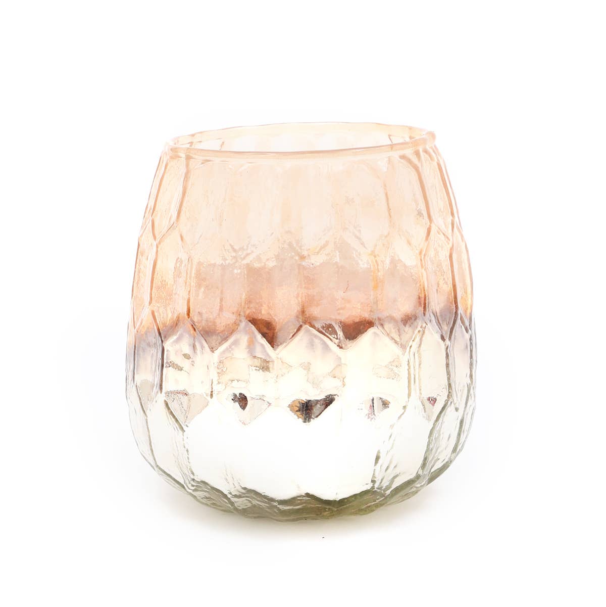 Glass Hurricane | Ruby Lustre Glass Votive | 4" | Elegant Home Décor Accent for Living Room, Dining & Modern Interiors