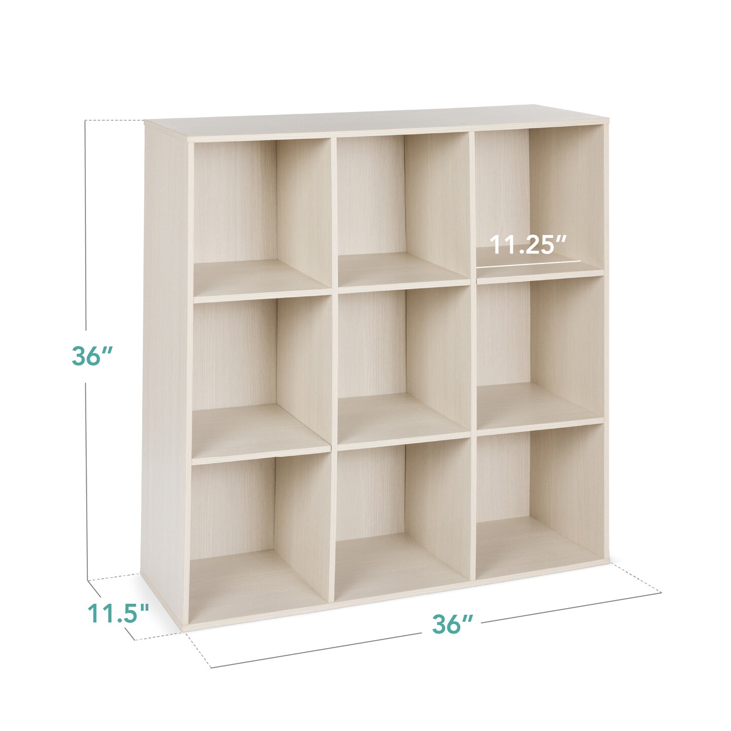 Best Choice Products 9-Cube Bookshelf, 11in Display Storage Organizer w/ 3 Removable Back Panels