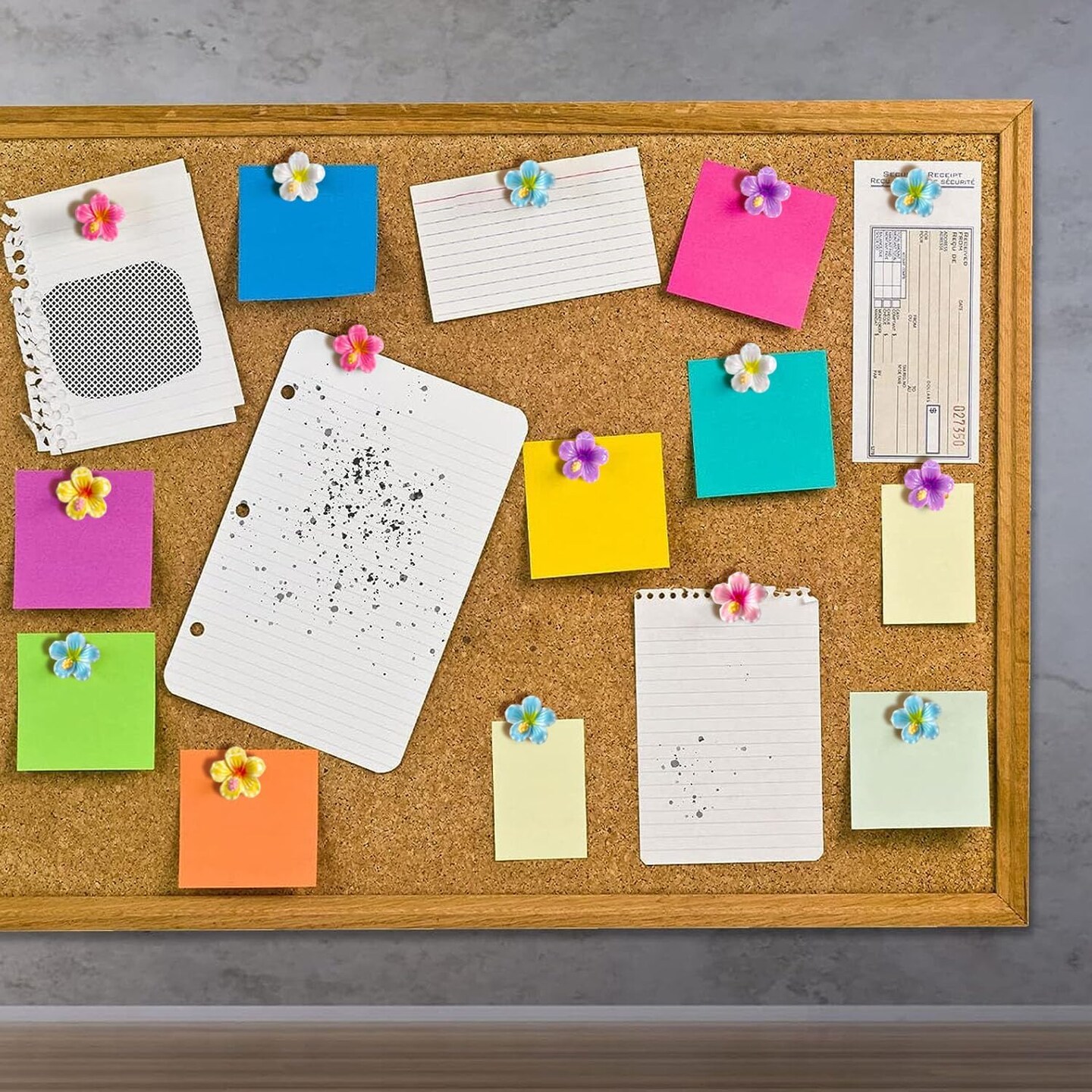 60 pcs flower push pins cute decorative thumbtacks for cork boards bulletin boards and photo walls