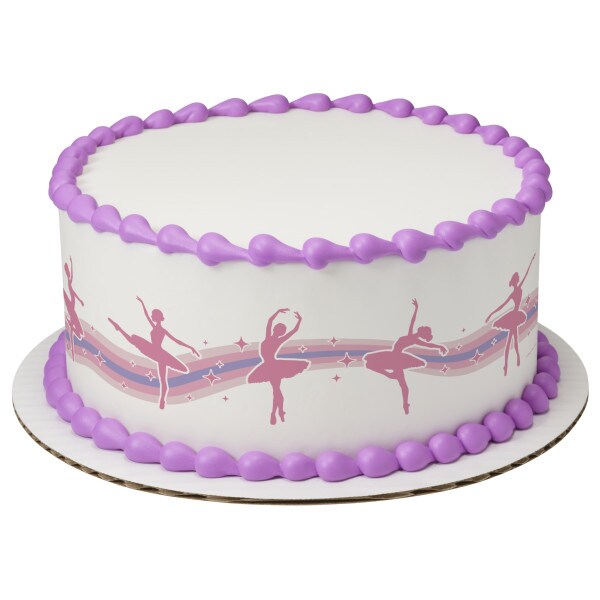 Ballerina Edible Cake Topper Image Strips