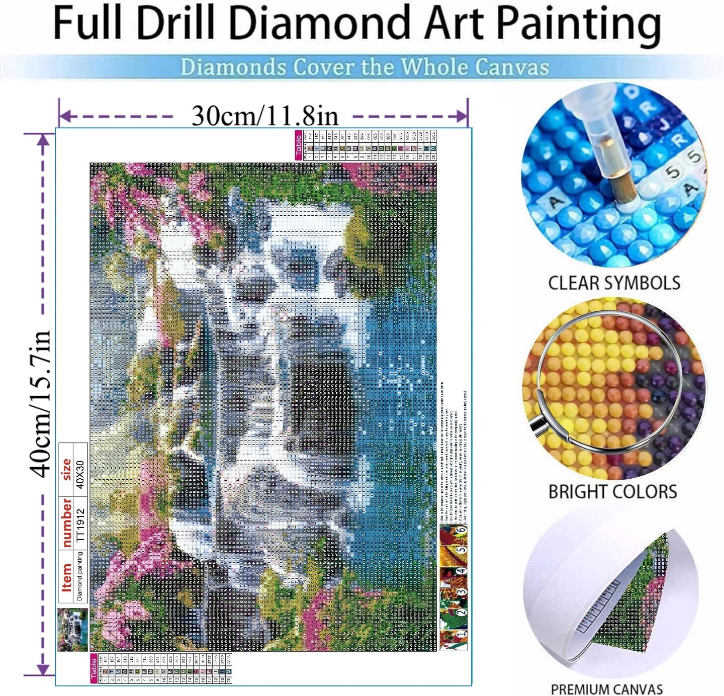 Diamond Painting Kits for Adults - Waterfall DIY 5D Diamond Art Kits Full Drill Diamond Dots Paintings with Diamonds Gem Art and Crafts Landscape Home Decor 12x16 inch