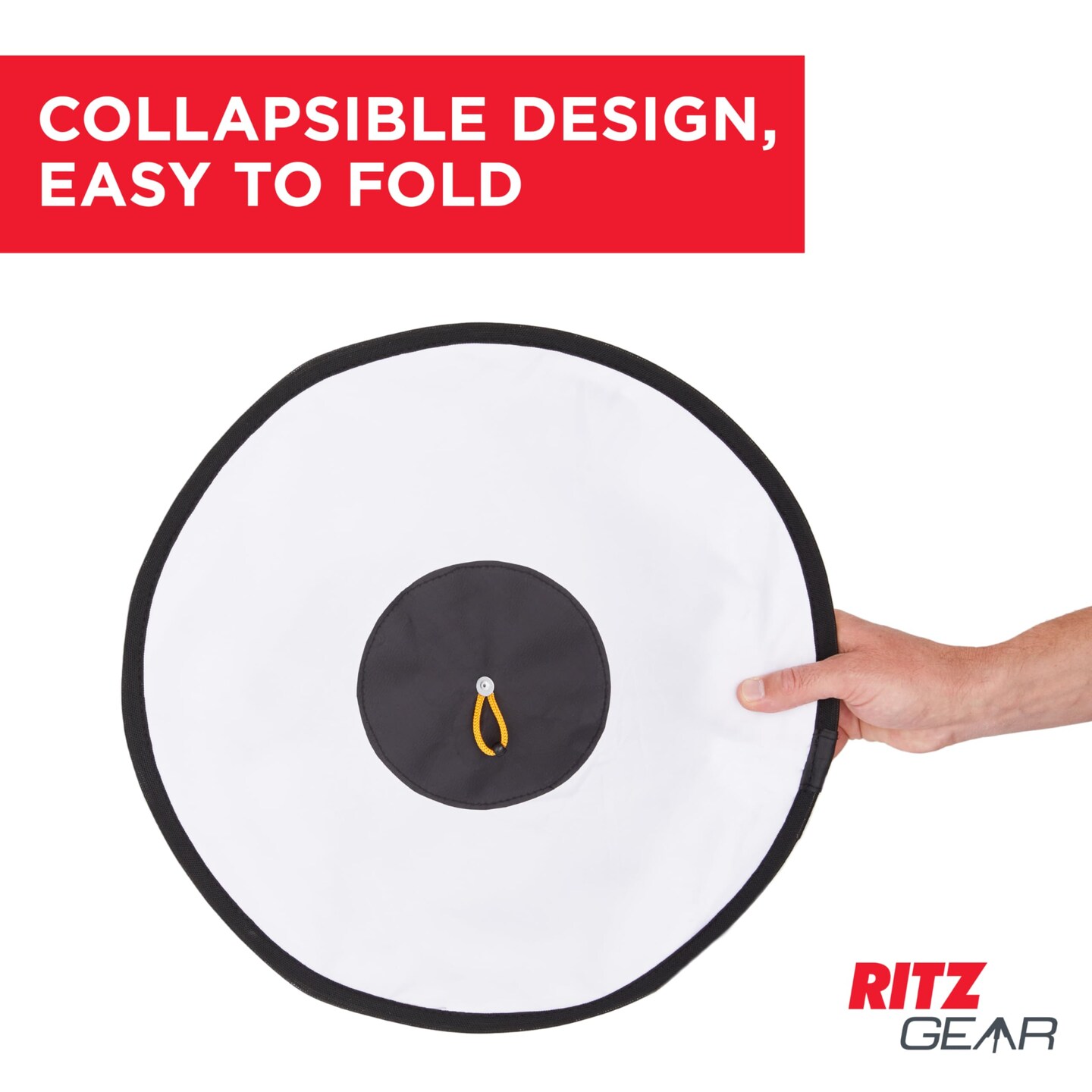 RitzGear Conic Dish Collapsible Camera Flash Diffuser for Flash Speedlights with Adjustable Strap