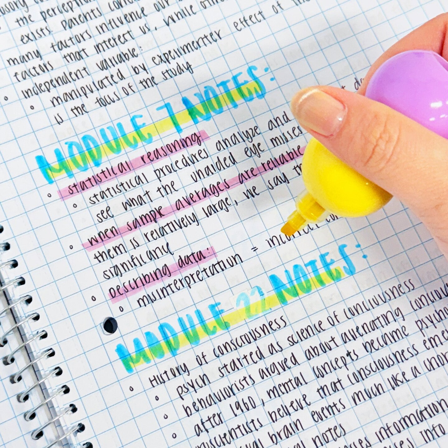 Wrapables Mini Stackable Highlighters, Cute Multi-color Markers, Unicorn